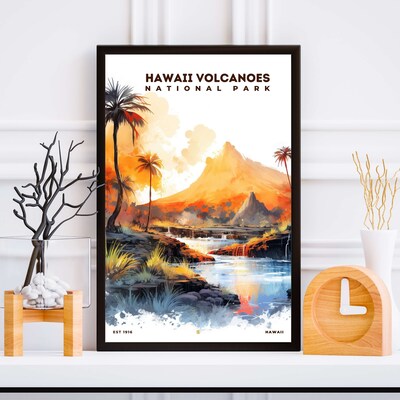 Hawaii Volcanoes National Park Poster, Travel Art, Office Poster, Home Decor | S8 - image5